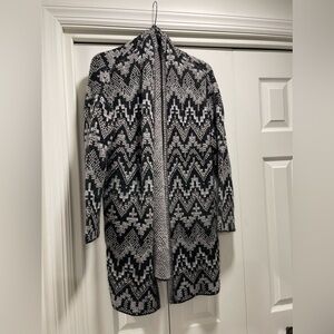 Lucky Brand Grey and Black Sweater